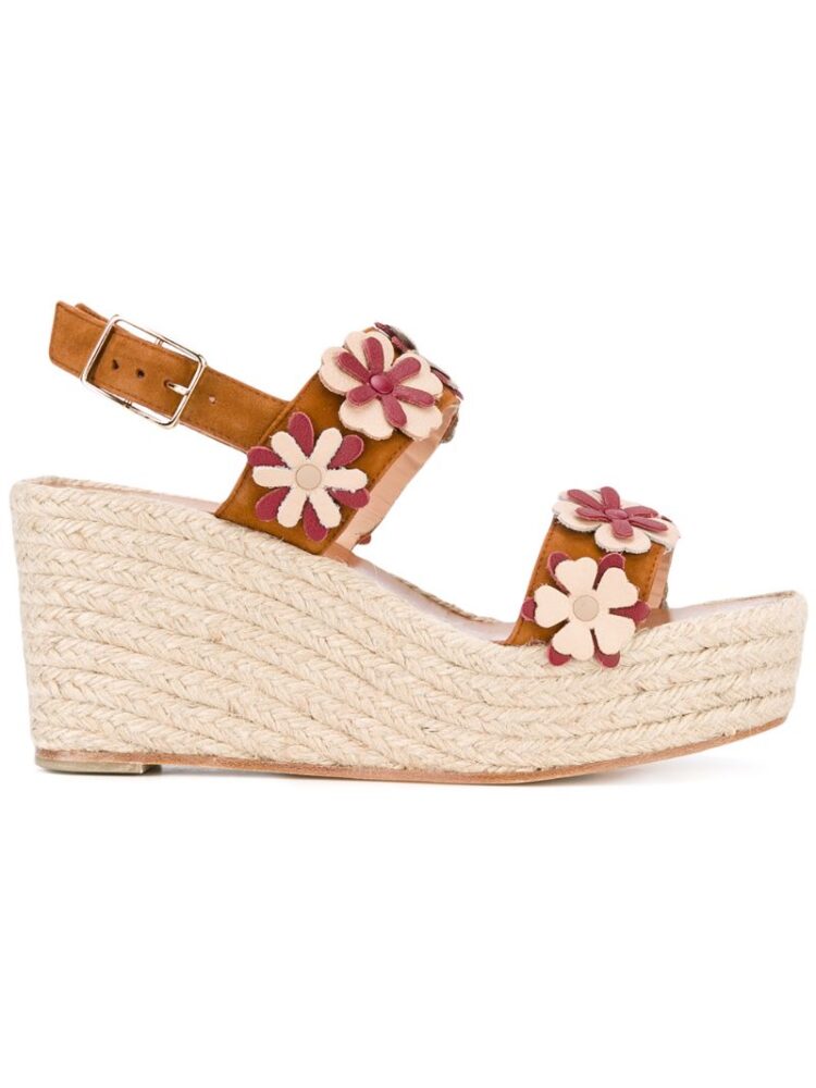 Castañer Sandalen mit floralen Applikatio sneakers (bruin)