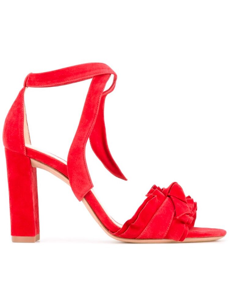 Alexandre Birman Sandalen mit gerüschtem Riem sneakers (rood)