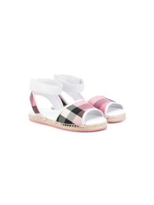 Burberry Kids checked sandal sneakers (paars)