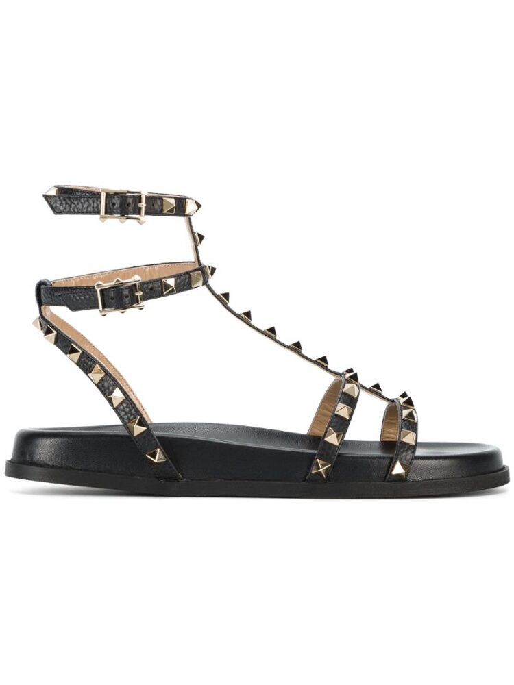 Valentino 'Valentino Garavani Rockstud' Sandal sneakers (zwart)