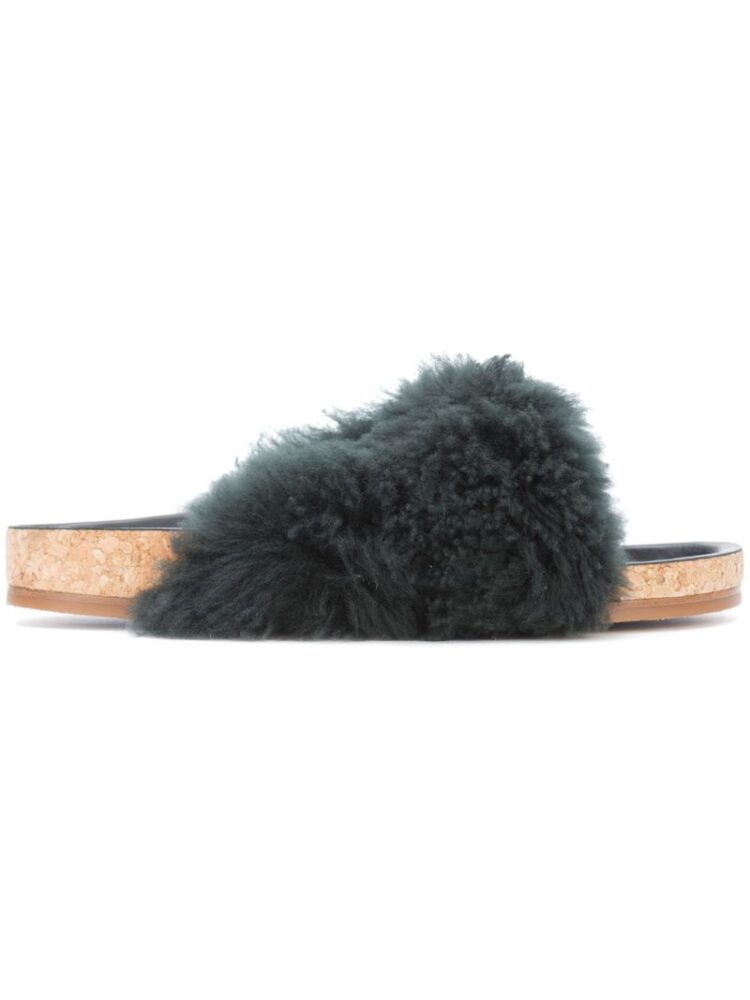 Chloé 'Kerenn' Sandalen mit Shearling-Besatz sneakers (zwart)