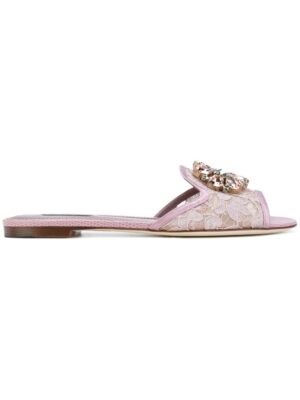 Dolce & Gabbana Bianca flat sandal sneakers (paars)