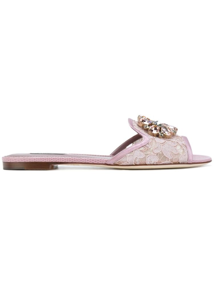 Dolce & Gabbana Bianca flat sandal sneakers (paars)