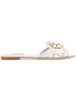 Dolce & Gabbana Bianca flat sandal sneakers (grijs)