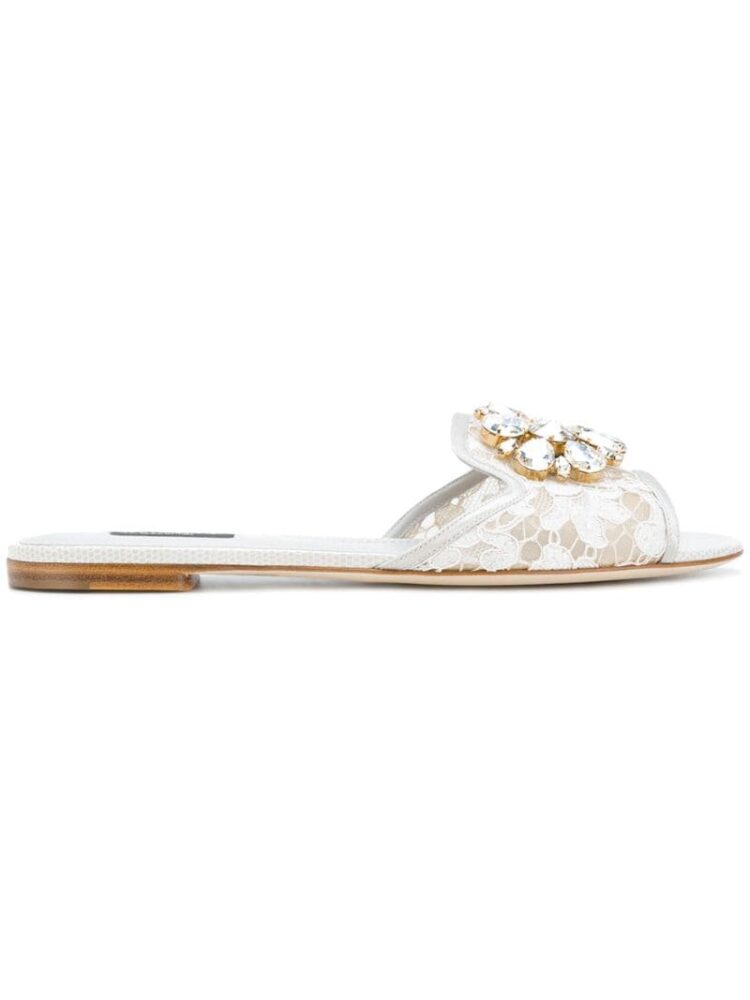 Dolce & Gabbana Bianca flat sandal sneakers (grijs)