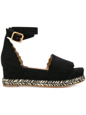 Chloé 'Lauren' Wildledersandal sneakers (zwart)