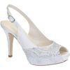 Leonardo Shoes S2619 SATIN BIANCO T 2693P F LUCY