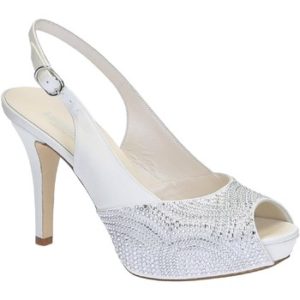 Leonardo Shoes S2619 SATIN BIANCO T 2693P F LUCY