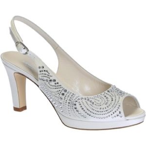 Leonardo Shoes S2607 SATIN BIANCO T 2905P F LUANA