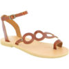 Attica Sandals APHRODITE CALF DK-BROWN