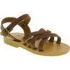 Attica Sandals HEBE NUBUK DK BROWN