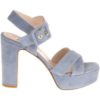 catwalk Sandalen Valeska Denim Blauw