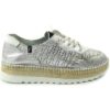 Fabiolas DAMES espadrille 113901. zilver