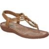 Amarpies SANDALIAS ABZ17066 MODA JOVEN BRONCE