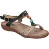 Amarpies SANDALIAS ABZ17058 MODA JOVEN NEGRO