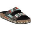 Isteria SANDALIAS 20076 MODA JOVEN NEGRO