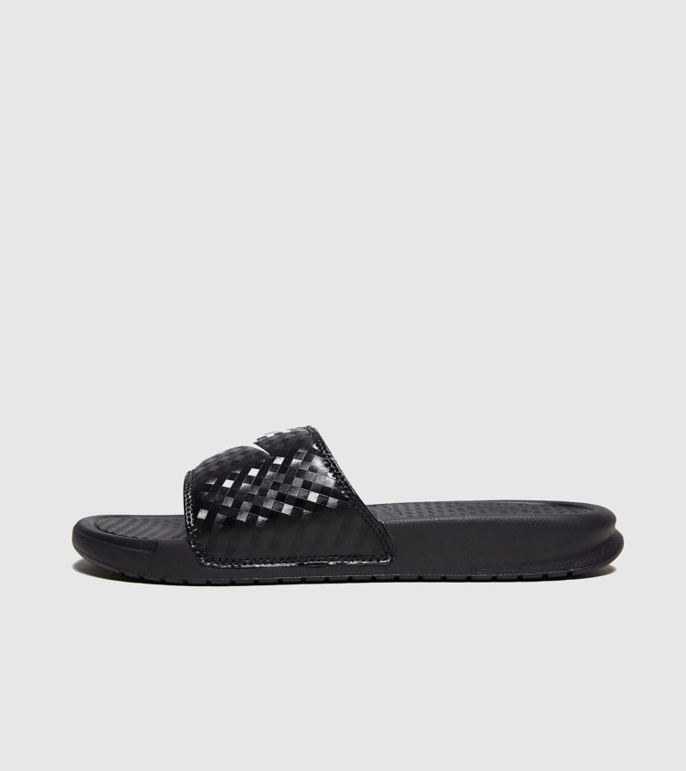 Nike Benassi Just Do It-damesslipper (zwart)