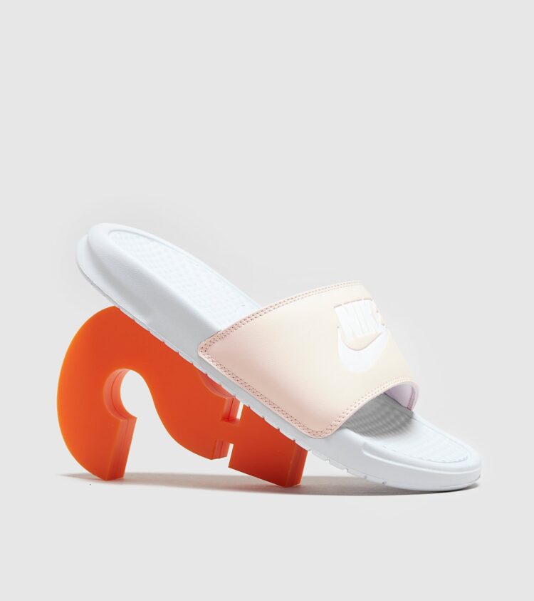 Nike Benassi Just Do It Slides Dames (wit)